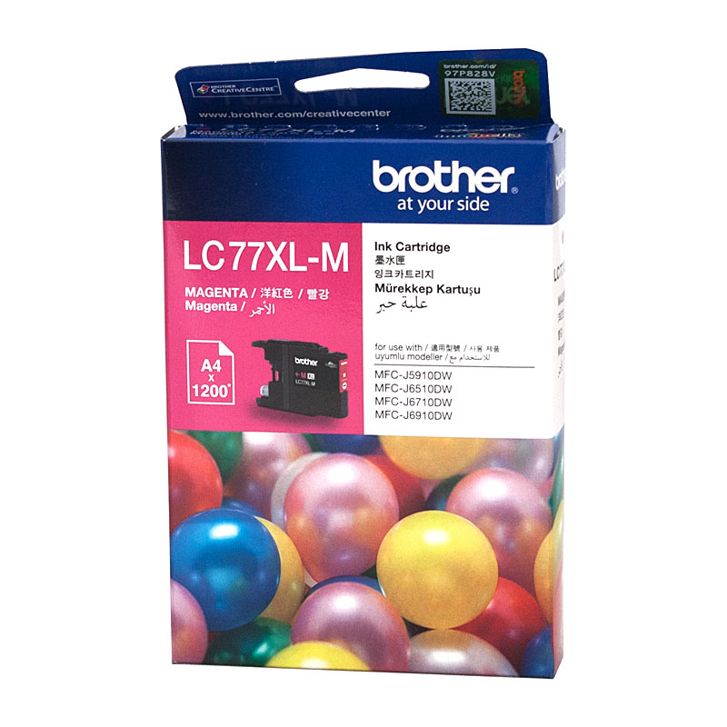 V177-D-B77XLM_uc__14245_1 Brother LC-77XLM Magenta Super High Yield Ink Cartridge - MFC-J6510DW/J6710DW/J6910DW/J5910DW - up to 1200 pages - Image 1