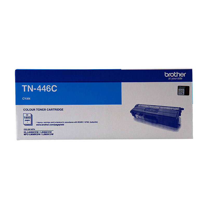 V177-D-BN446C_uc__37433_1 Brother TN-446C Colour Laser - Super High Yield Cyan - HL-L8360CDW, MFC-L8900CDW - 6,500 Pages - Image 1