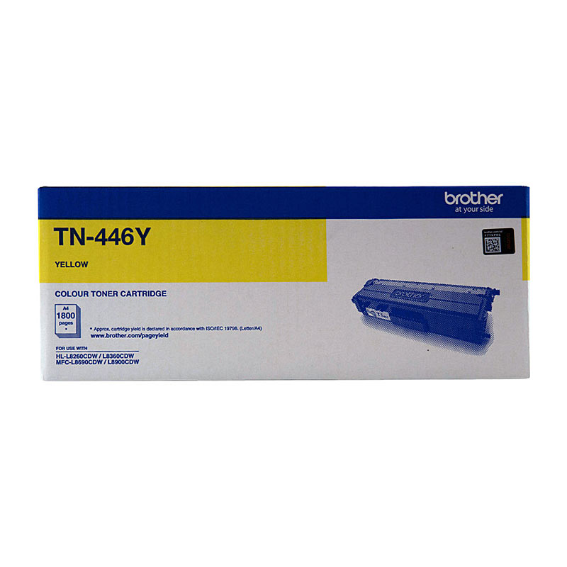 V177-D-BN446Y_uc__75649_1 Brother TN-446Y Colour Laser - Super High Yield Yellow - HL-L8360CDW, MFC-L8900CDW - 6,500 Pages - Image 1