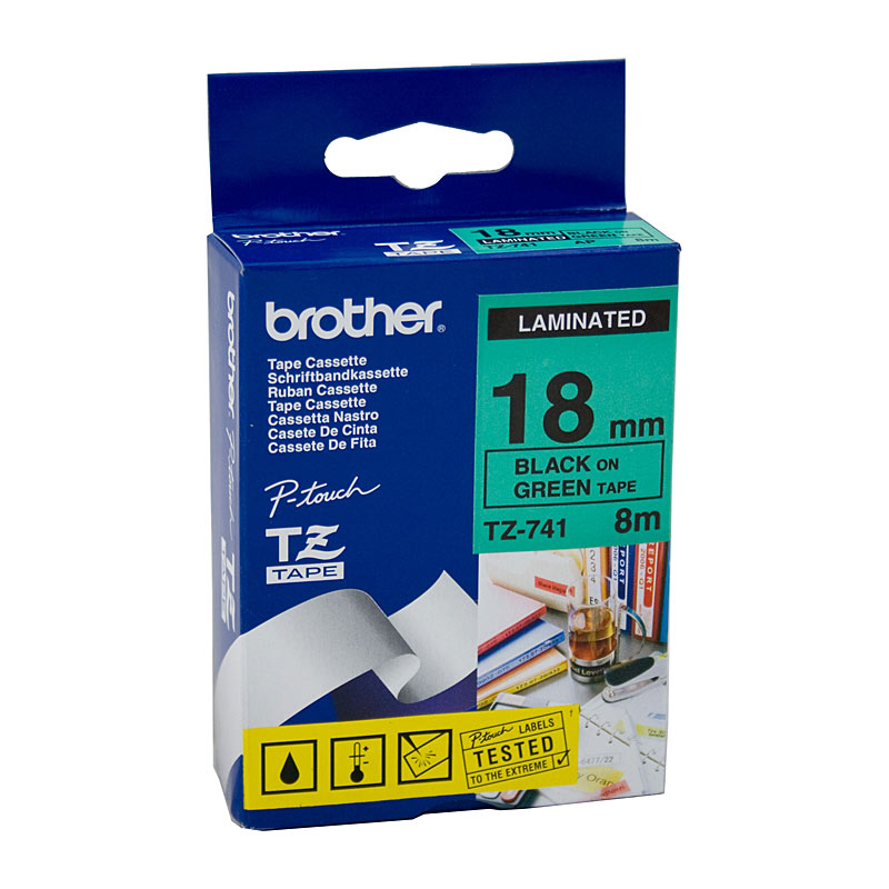 V177-D-BTZ741_uc__52553_1 BROTHER TZe741 Labelling Tape - Image 1