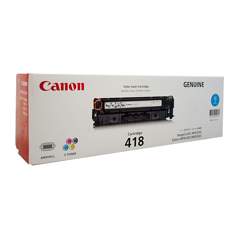 V177-D-CART418C_uc__57277_1 CANON Cartridge418 Cyan Toner - Image 1