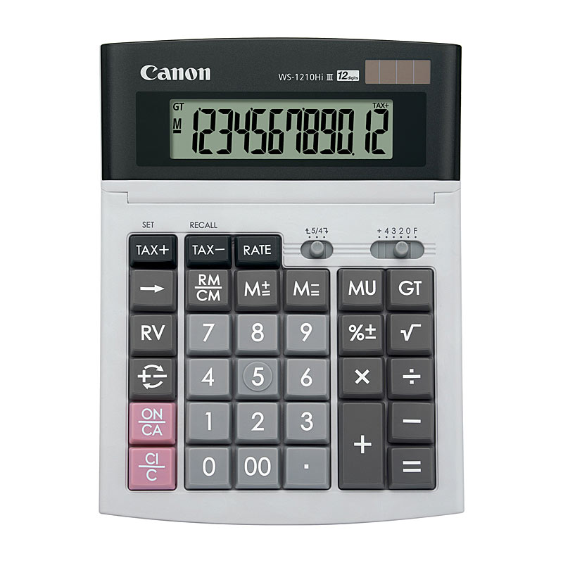 V177-D-CCWS1210HIIII_uc__91961_1 CANON WS1210HiIII Calculator - Image 1