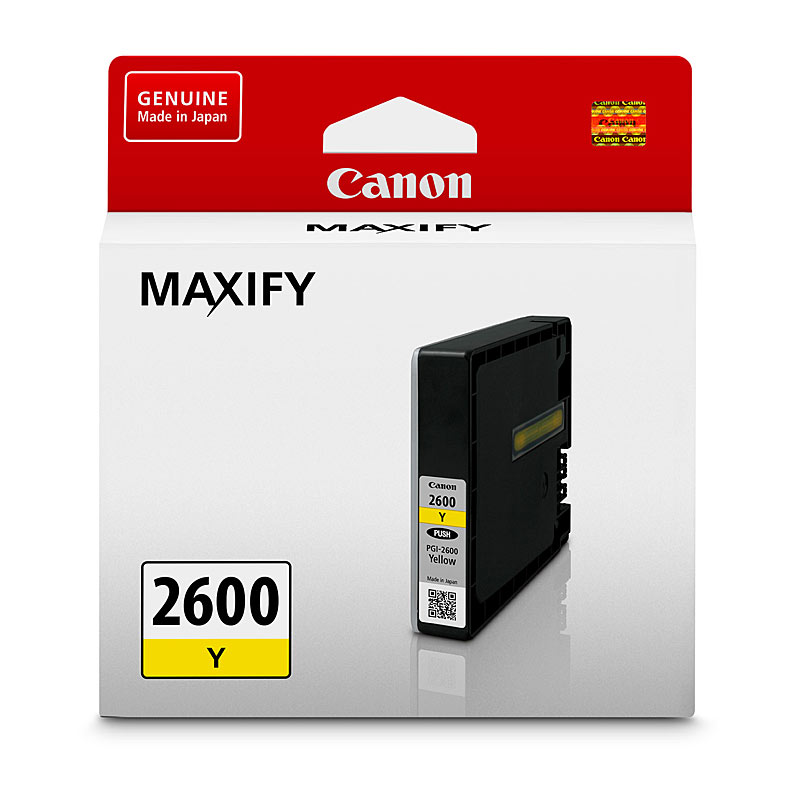 V177-D-CI2600Y_uc__30893_1 CANON PGI2600 Yellow Ink Tank - Image 1