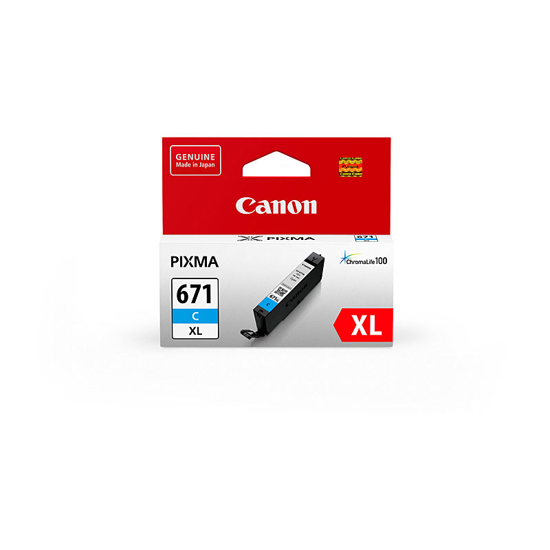 V177-D-CI671XLC_uc__24587_1 CANON CLI671XL Cyan Ink Cartridge - Image 1