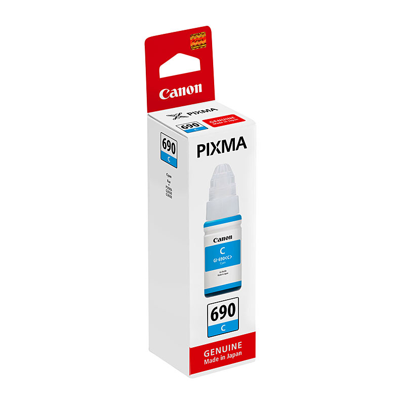 V177-D-CI690C_uc__05709_1 CANON GI690 Cyan Ink Bottle - Image 1