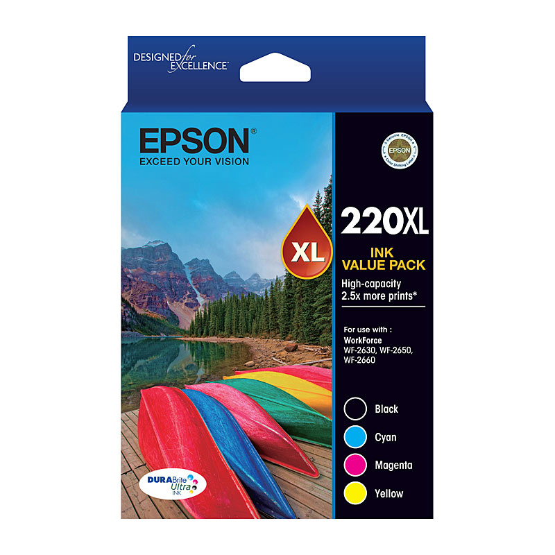 V177-D-E220XLVP_uc__09918_1 EPSON 220XL 4 Ink Value Pack - Image 1
