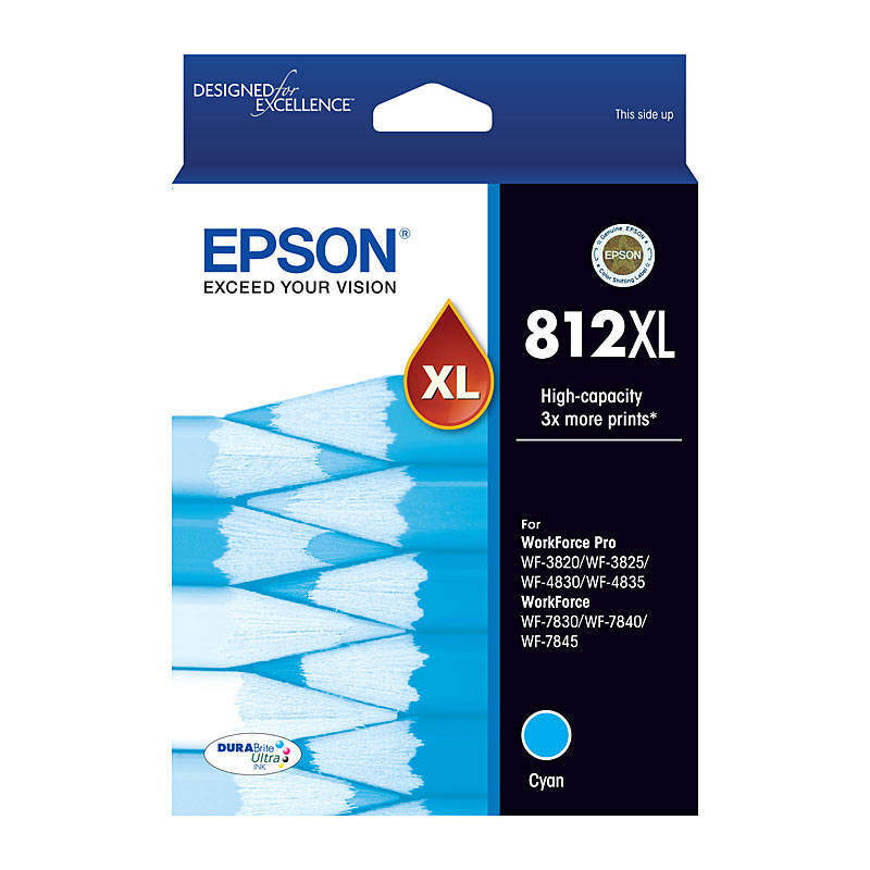 V177-D-E812CXL_uc__69564_1 EPSON 812XL Cyan Ink Cartridge - Image 1