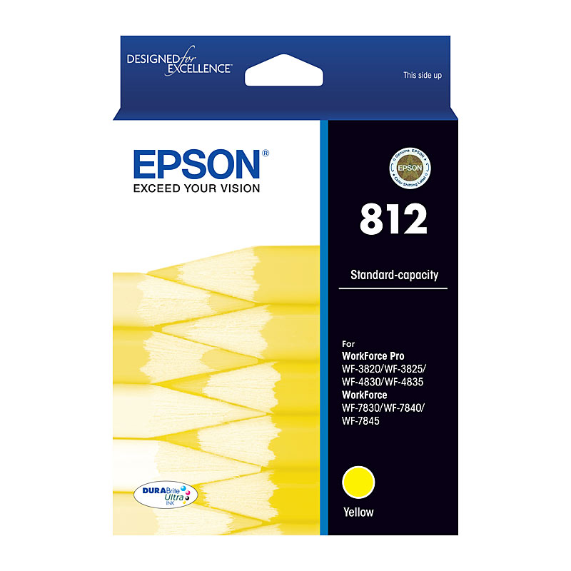V177-D-E812Y_uc__85574_1 EPSON 812 Yellow Ink Cartridge - Image 1