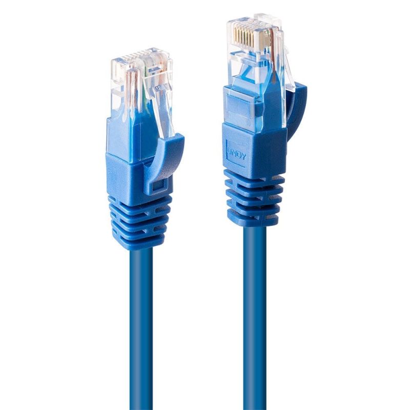 V177-D-LIN48025-uc__20725-00 LINDY 30m CAT6 UTP Cable Blue - Image 1