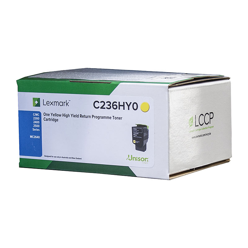 V177-D-LX236Y-uc__13159-00 LEXMARK C2360Y0 Yellow Toner - Image 1