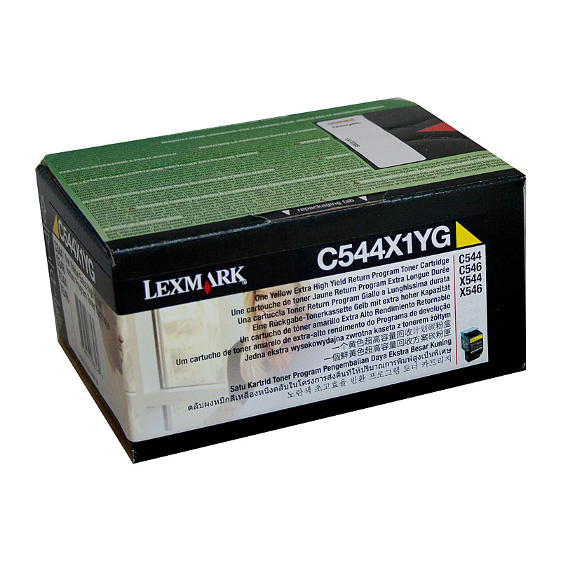 V177-D-LX544X1YG-uc__97613-00_1 LEXMARK C544X1YG Yellow Toner - Image 1