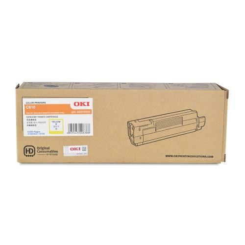 V177-D-O610Y-c610__21509-00 OKI C610 Yellow Toner - Image 1