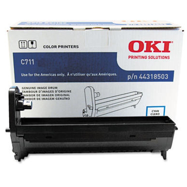 V177-D-O711CD_c711c__86936_1 OKI C711N Cyan Drum Unit - Image 1