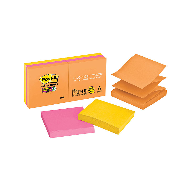 V177-D-PI70005292696_PI70005292696__91474_1 POST-IT Super Sticky Note R330-6SSUC RDJ Popup Pack of 6 - Image 1