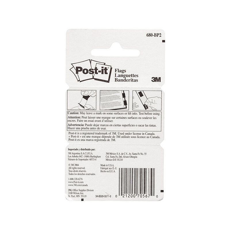 V177-D-PI70071205952-PI70071205952__50475-00 POST-IT Flag 680-BP2 Pink Pack of 2 Bx6 - Image 1