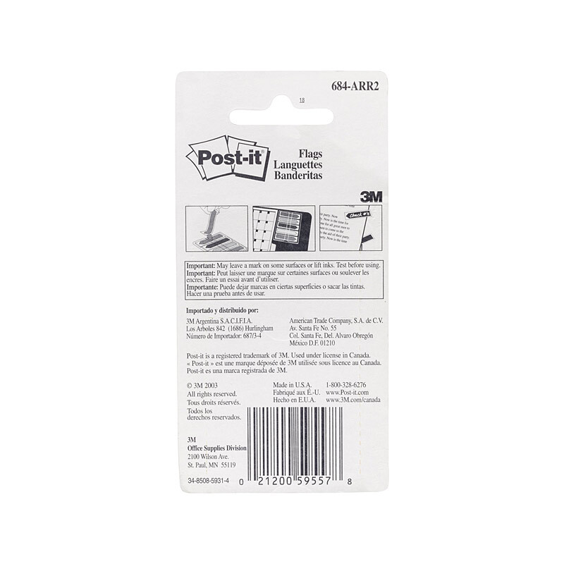 V177-D-PI70071492584-PI70071492584__59302-00 POST-IT Flag 684-ARR2 Arrw Pack of 5 Box of 6 - Image 1