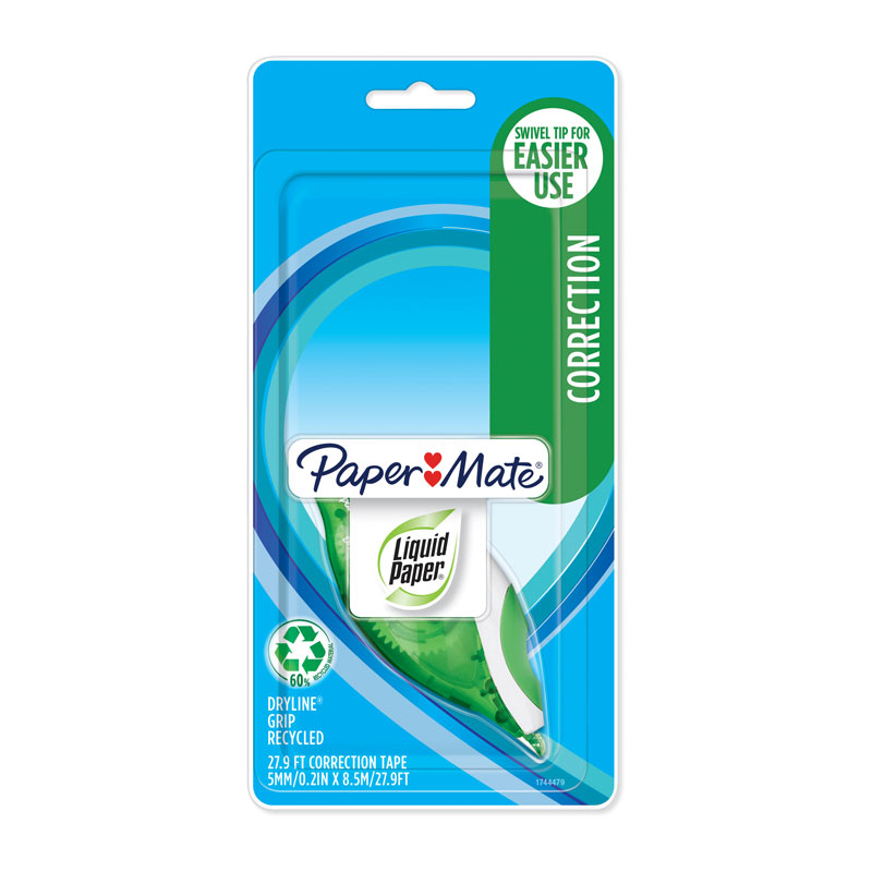 V177-D-PM1744479-uc__65934-00 PAPER MATE LP Dryline Grip Cor Tpe Pack of 6 - Image 1