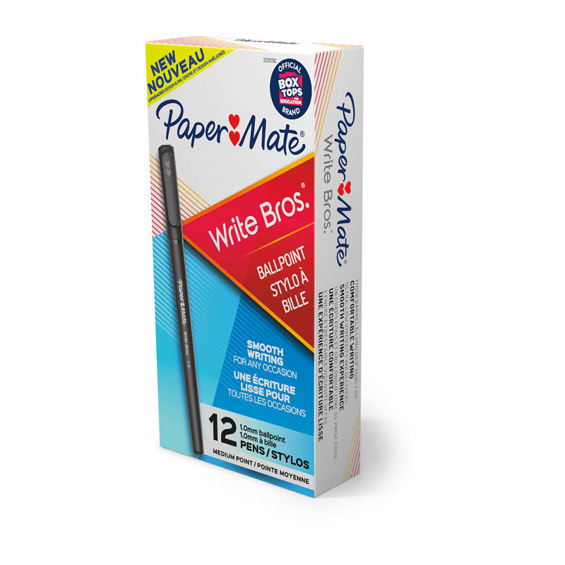 V177-D-PM3311131C-30204-00 PAPER MATE WriteBros 1.0mm Ball Pen Blu Box of 12 - Image 1