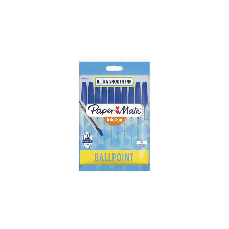 V177-D-PMAP012981_uc__43063_1 PAPER MATE Inkjoy100ST Ball Pen BluPack 10 Box of 12 - Image 1