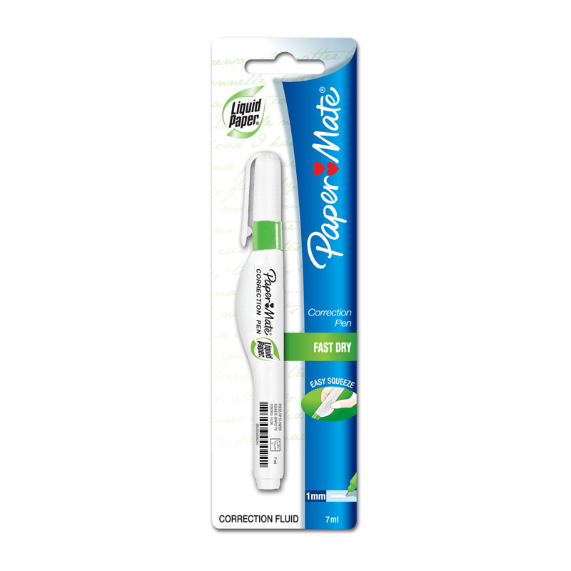 V177-D-PMS20022081-34654-00 PAPER MATE LP Correct Pen 7ml Box of 12 - Image 1