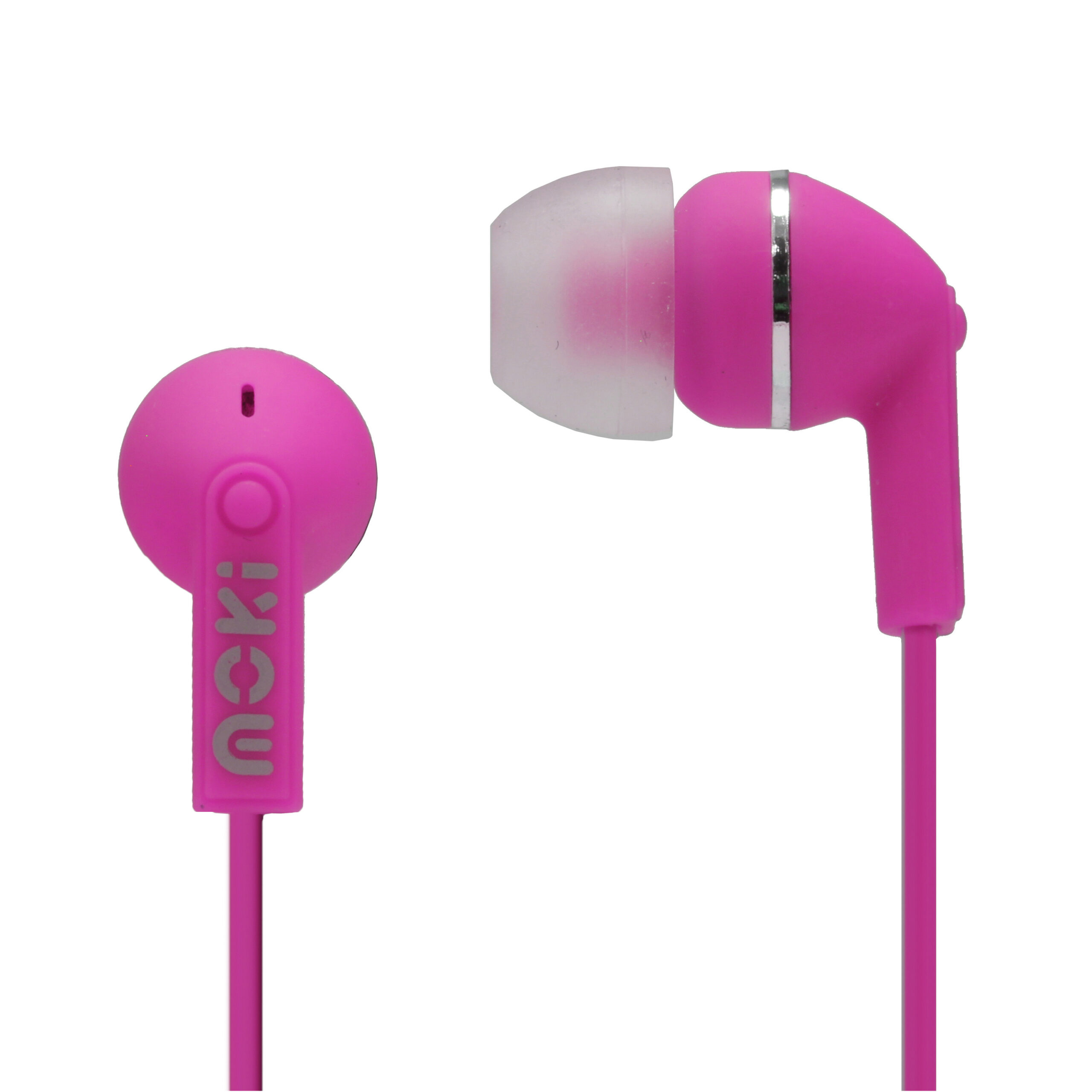 V177-HPDOTP-ACC-HPDOTP-00__20884-00 MOKI Dots Noise Isolation Earbuds - PINK - Image 1