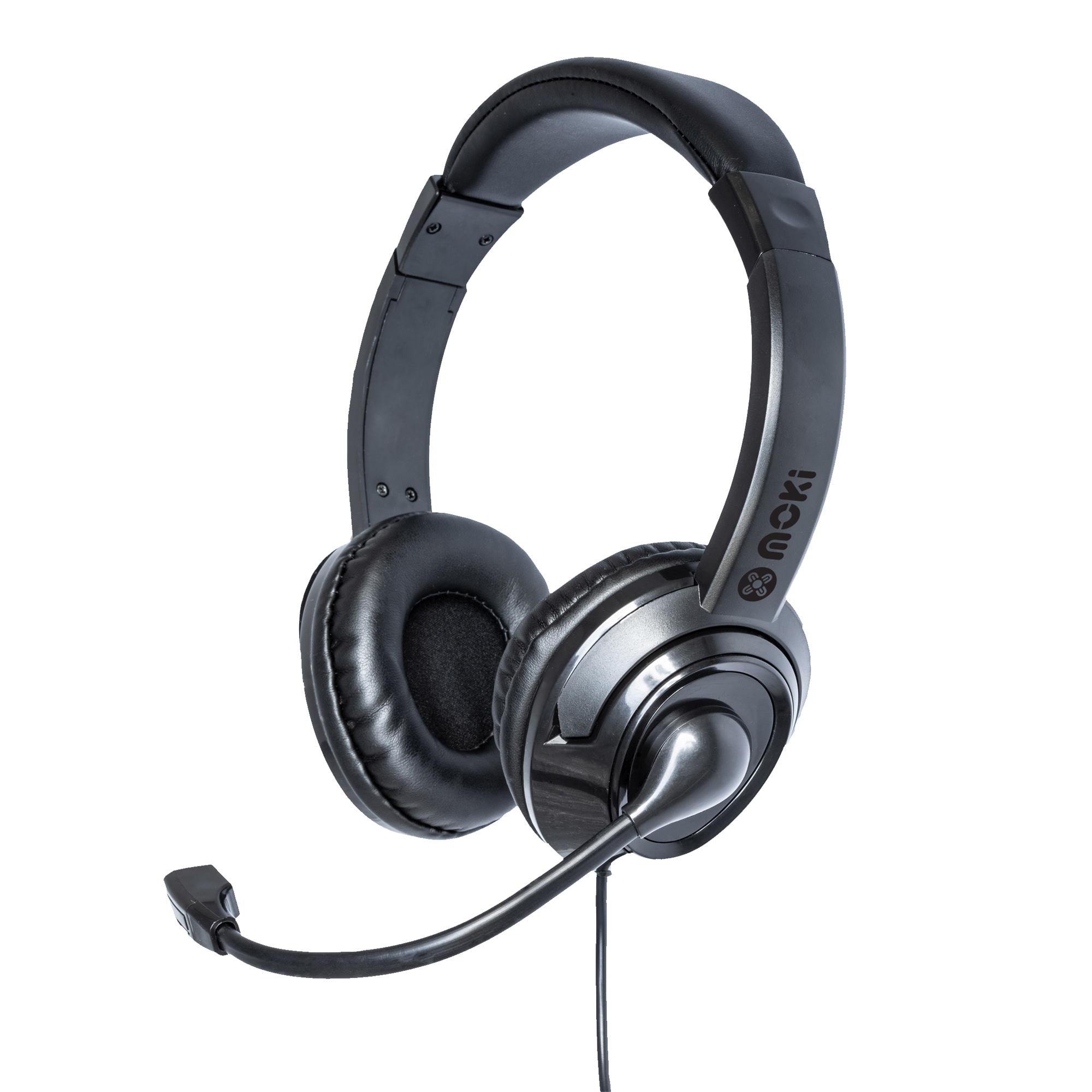 V177-HPUSBM-71165-00 Moki USB Headphones + Boom Microphone - Image 1