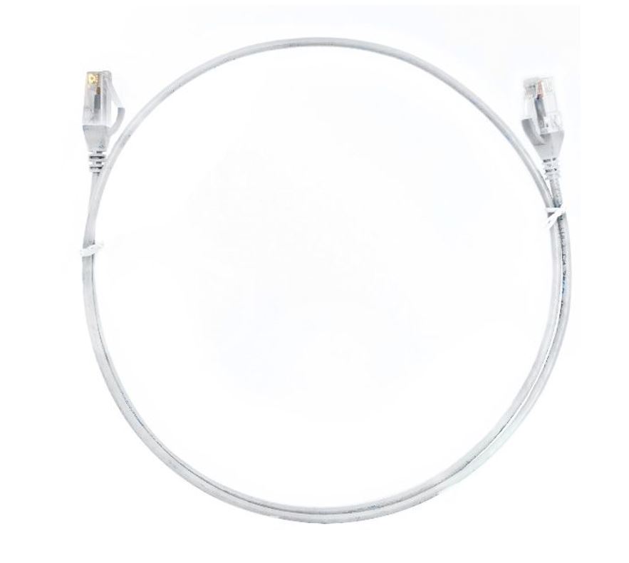 V177-L-CBAT-CAT6THINWH-15M-CBAT-CAT6THINWH-15M__36142-00 8WARE CAT6 Ultra Thin Slim Cable 15m - White Color Premium RJ45 Ethernet Network LAN UTP Patch Cord 26AWG - Image 1