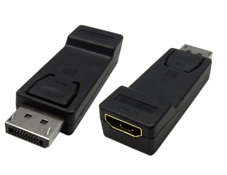 V177-L-CBAT-DPHDMI-MF_CBAT-DPHDMI-MF__68623_1 ASTROTEK DisplayPort DP to HDMI Adapter Converter Male to Female Gold PlatedCB8W-GC-DPHDMI - Image 1