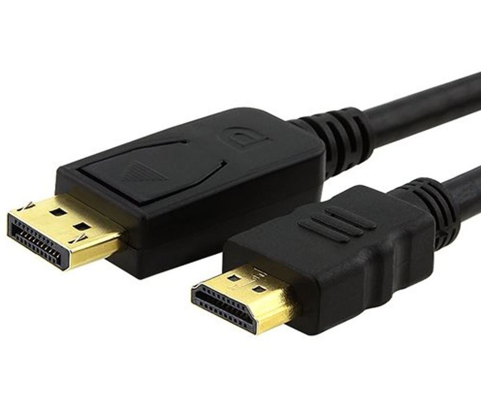 V177-L-CBAT-DPHDMI-MM-1_CBAT-DPHDMI-MM-1__27158_1 ASTROTEK DisplayPort DP to HDMI Adapter Converter Cable 1m - Male to Male 1080P Gold-Plated for PC/Laptop to HDTVs Projectors Displays 20P M - 19P AM - Image 1