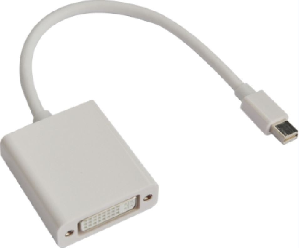 V177-L-CBAT-MINIDPDVI-MF_CBAT-MINIDPDVI-MF__75136_1 ASTROTEK Mini DisplayPort DP to DVI Cable 20cm - 20 pins Male to 24+5 pins Female Nickle RoHS - Image 1