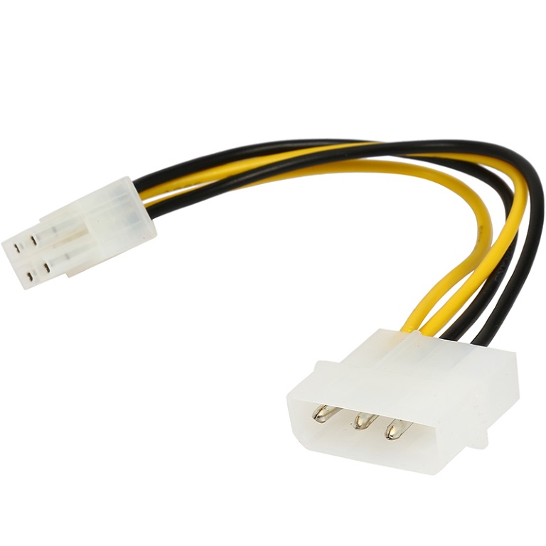 V177-L-CBAT-MOLEX-TO-EPS_CBAT-MOLEX-TO-EPS__98840_1 ASTROTEK Internal Power Molex Cable 20cm - 4 pins to 8 pins ATX EPS 12V Motherboard Power Supply Adapter Converter - Image 1