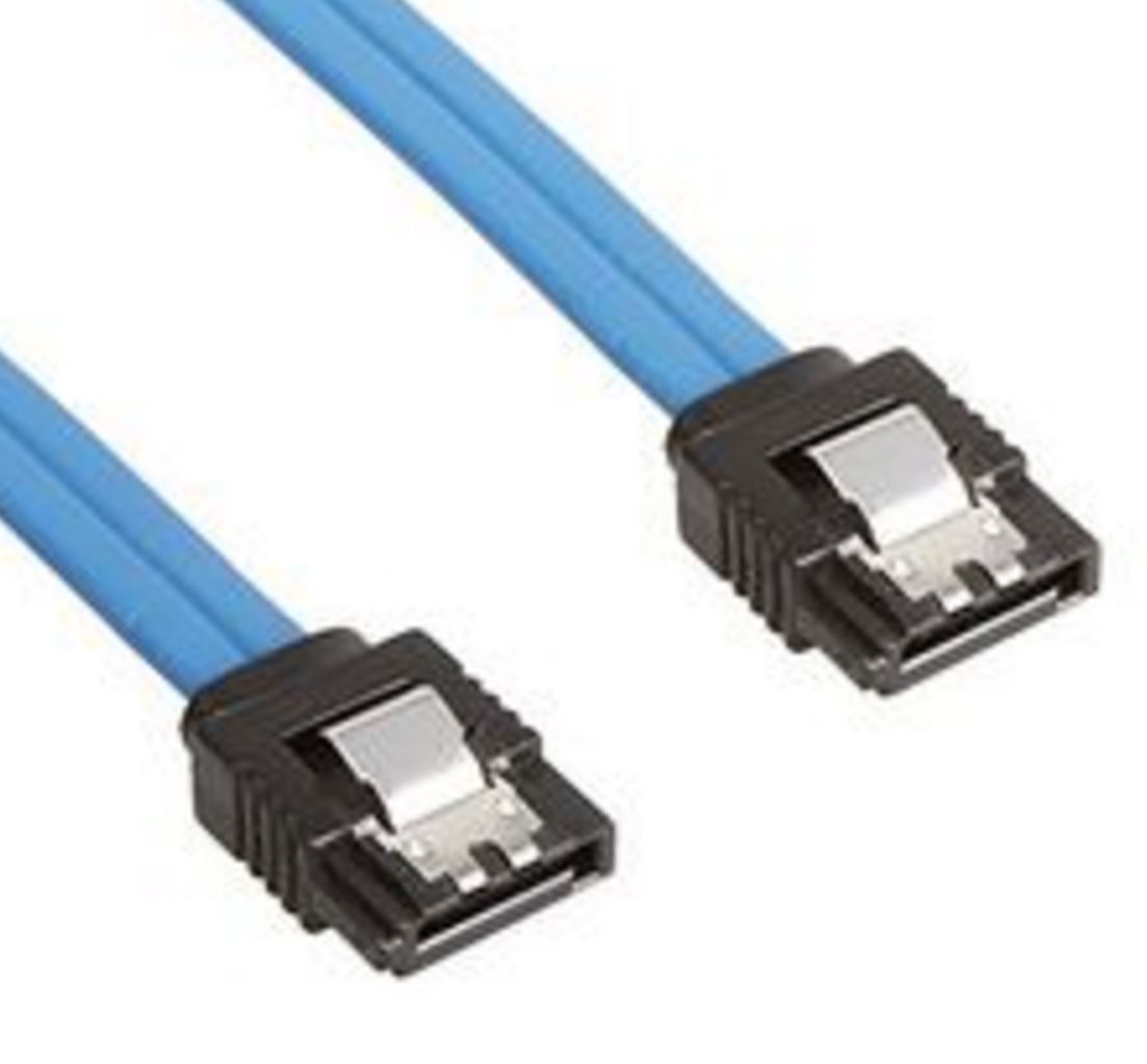 V177-L-CBAT-SATA3-180D_CBAT-SATA3-180D__33973_1 ASTROTEK SATA 3.0 Data Cable 30cm Male to Male Straight 180 to 180 Degree with Metal Lock 26AWG Blue CB8W-FC-5080 - Image 1