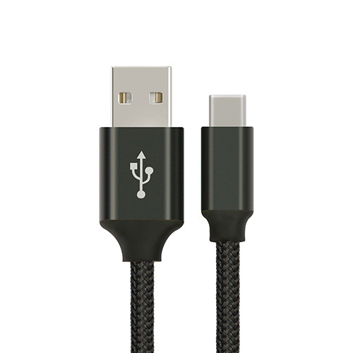 V177-L-CBAT-USBC-B1_CBAT-USBC-B1__69236_1 ASTROTEK 1m USB-C 3.1 Type-C Data Sync Charger Cable Black Strong Braided Heavy Duty Fast Charging for Samsung Galaxy Note 8 S8 Plus LG Google Macbook - Image 1