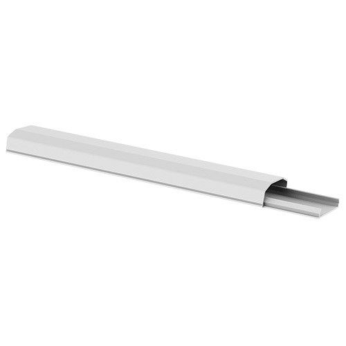 V177-L-CMBT-CC07-25-W-72673-00 BRATECK Plastic Cable Cover - 250mm Material: Polyvinyl ChloridePVC Dimensions 60x20x250mm - White - Image 1