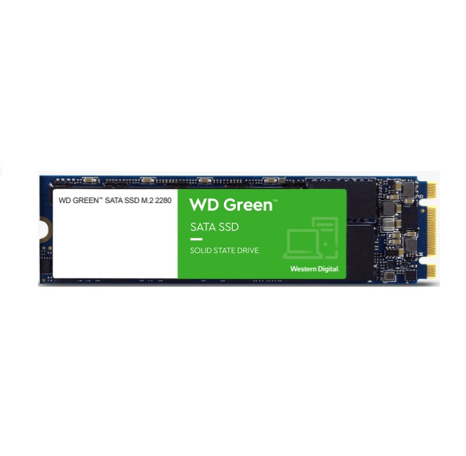 V177-L-HBWD-GRM2-480G-HBWD-GRM2-480G__46679-00 WESTERN DIGITAL Digital WD Green 480GB M.2 SATA SSD 545R/430W MB/s 80TBW 3D NAND 7mm s - Image 1