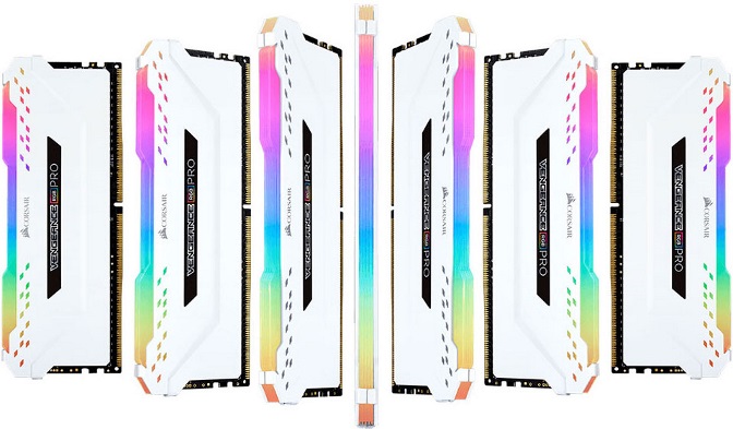 V177-L-MECMD4-VRGBP2X8G36CW_MECMD4-VRGBP2X8G36CW__69770 CORSAIR Vengeance RGB PRO 16GB 2x8GB DDR4 3600MHz C18 18-19-19-39 White Desktop Gaming Memory Intel XMP2.0 AMD Ryzen - Image 1