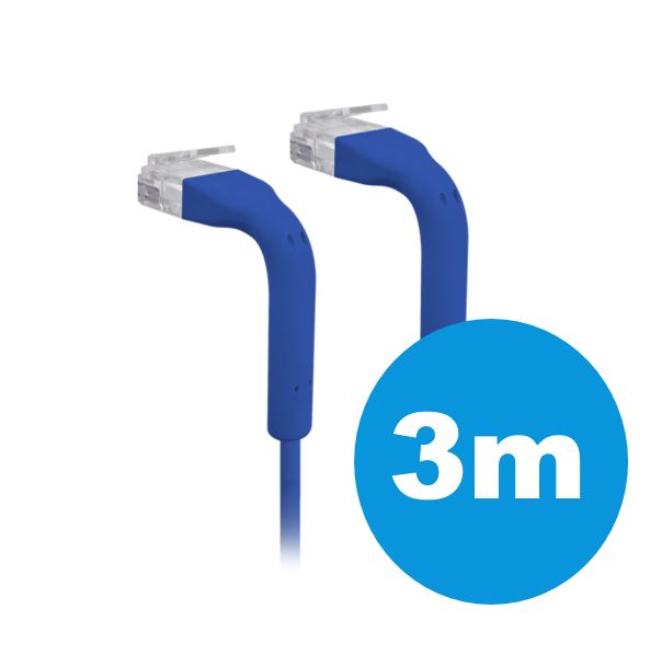 V177-L-NHU-UC-PATCH-3M-BL_NHU-UC-PATCH-3M-BL__53577_1 UBIQUITI patch cable with both end bendable RJ45 3m - Blue - Image 1