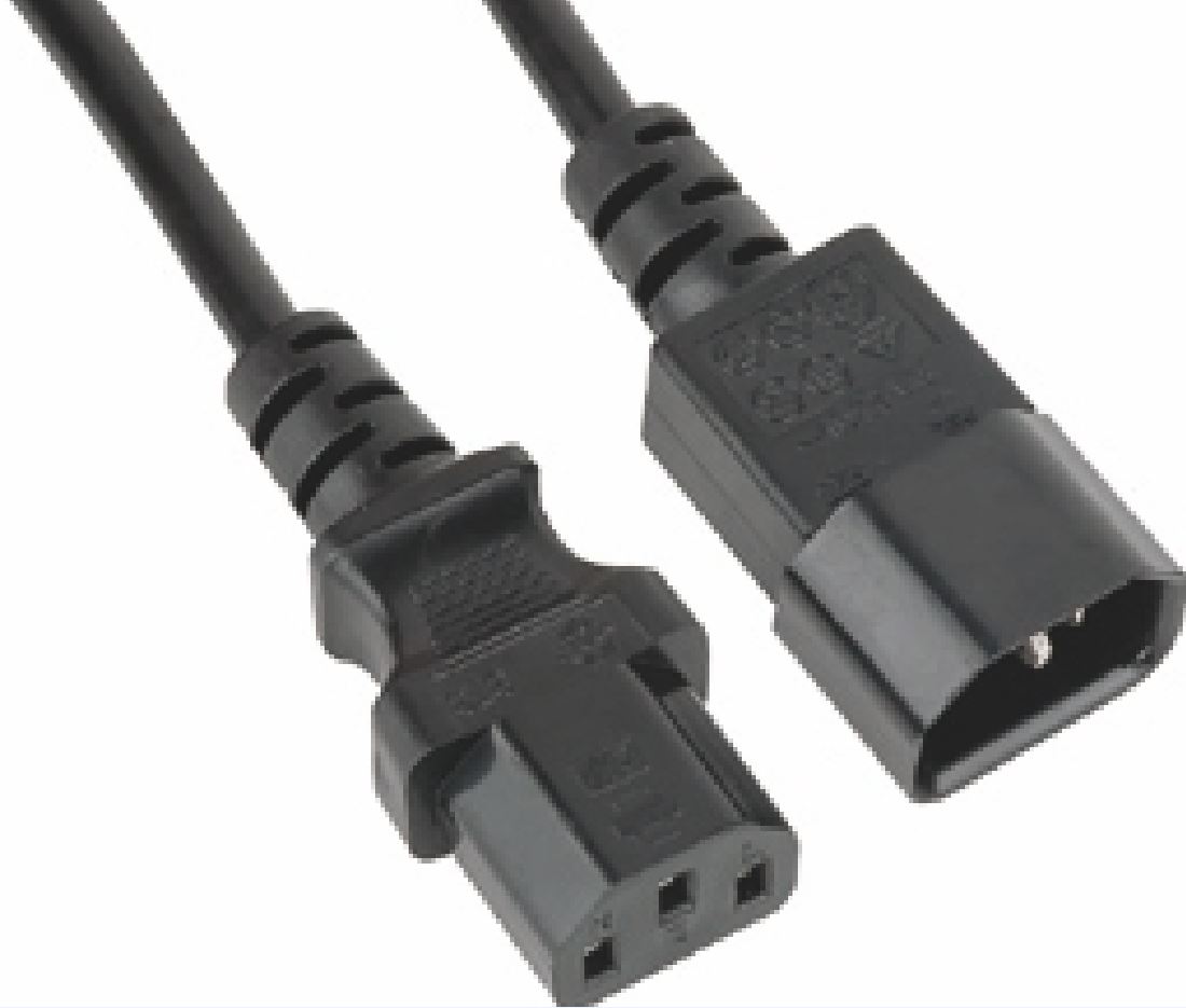 V177-L-UPAT-IEC-MF-1.8M_UPAT-IEC-MF-1.8M__37329_1 ASTROTEK Power Extension Cable 2m - Male to Female Monitor to PC or PC/UPS to Device IEC C13 to C14 - Image 1