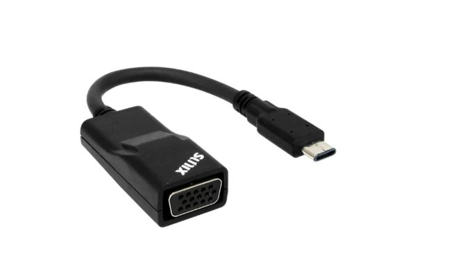 V177-L-USSUN-C2VC7C0-USSUN-C2VC7C0__05356-00 SUNIX USB Type C to VGA Adapter, Compliant with VESA DisplayPort, Driver free under Apple MAC, Google Chromebook and Windows systems - Image 1