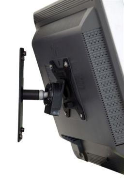 V177-MA-13SD-WD_L_13SD-WD__66199_1 Atdec Spacedec Display Direct Wall Mount Black - Swivel mount. Max load 25kg. VESA 75x75 100x100 - Image 1