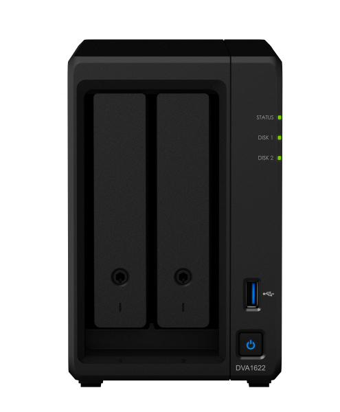 V177-MA-29S-DVA1622-161087-00 Synology Network Video Recorder DVA1622 , 2 Bay, utpo 16 Cameras, 8 Licenses , 3 Year - Image 1