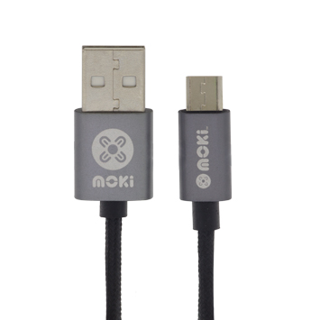 V177-MSTMCAPO_MICROUSB-MAIN_2__79597_1 MOKI Braided MicroUSB SynCharge Pocket Cable 10cm - Image 1