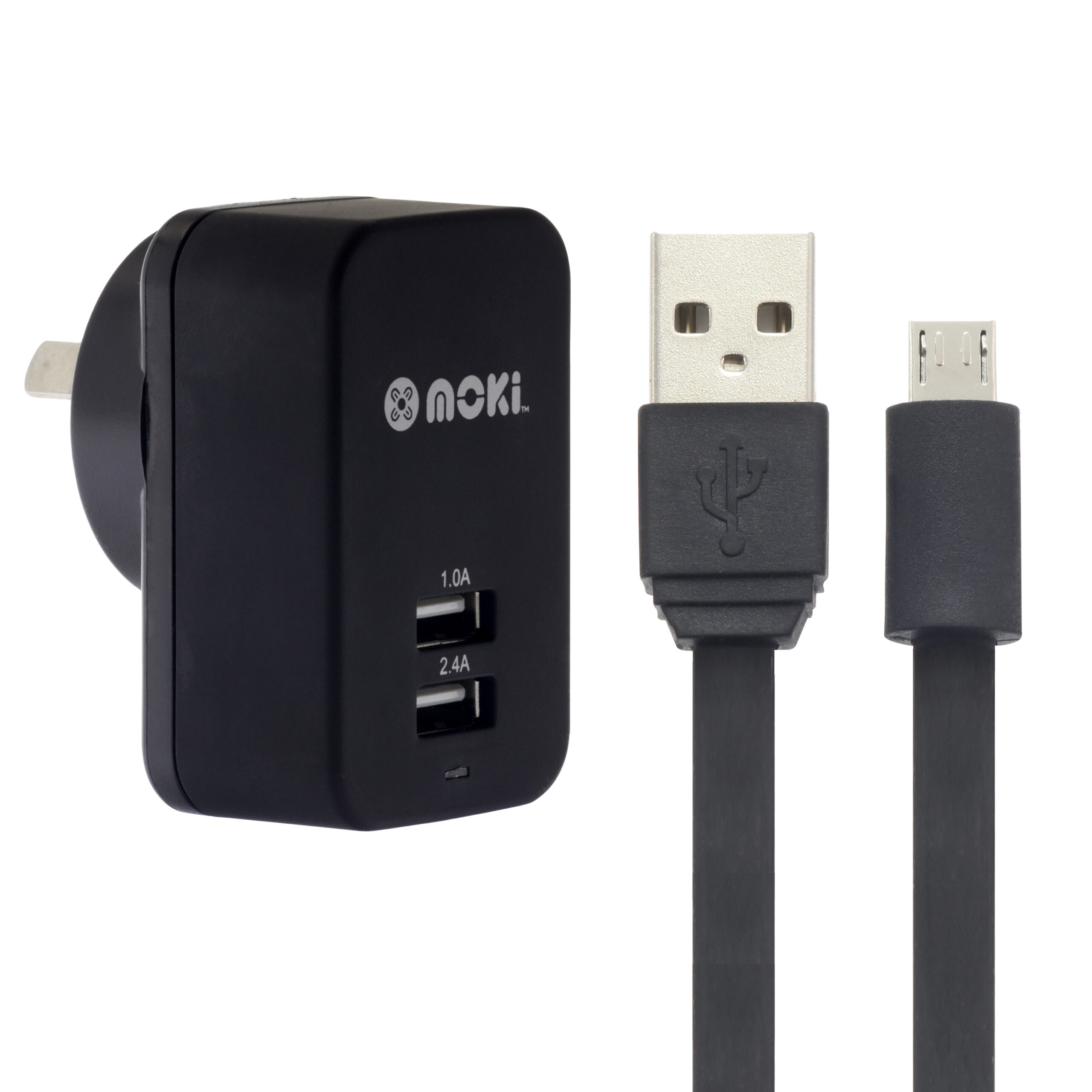 V177-MUSBMW-ACC-MUSBMW-00__85509-00 MOKI MicroUSB Syncharge Cable + Wall - Image 1