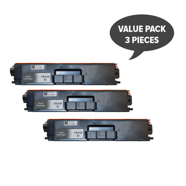 V177-SET3BR348K-SET3BR348K__31685-00 TN-348 Black Super High Yield Generic Toner (Set of 3) - Image 1