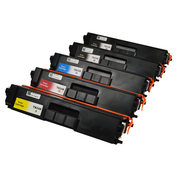V177-SETB5BR348-SETB5BR348__88719-00 TN-348 Super High Yield Generic Toner Set of 5 - Image 1