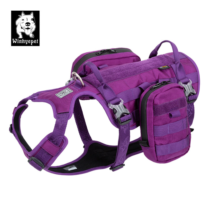 V188-ZAP-YH1805-PURPLE-XL-YH1805_a84367b6-730d-4c07-af8e-c3fc4336c1c9_720x720-00 Whinhyepet Military Harness Purple XL - Image 1