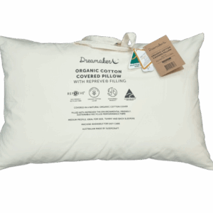 Dreamaker Organic Cotton Covered Pillow with Repreve