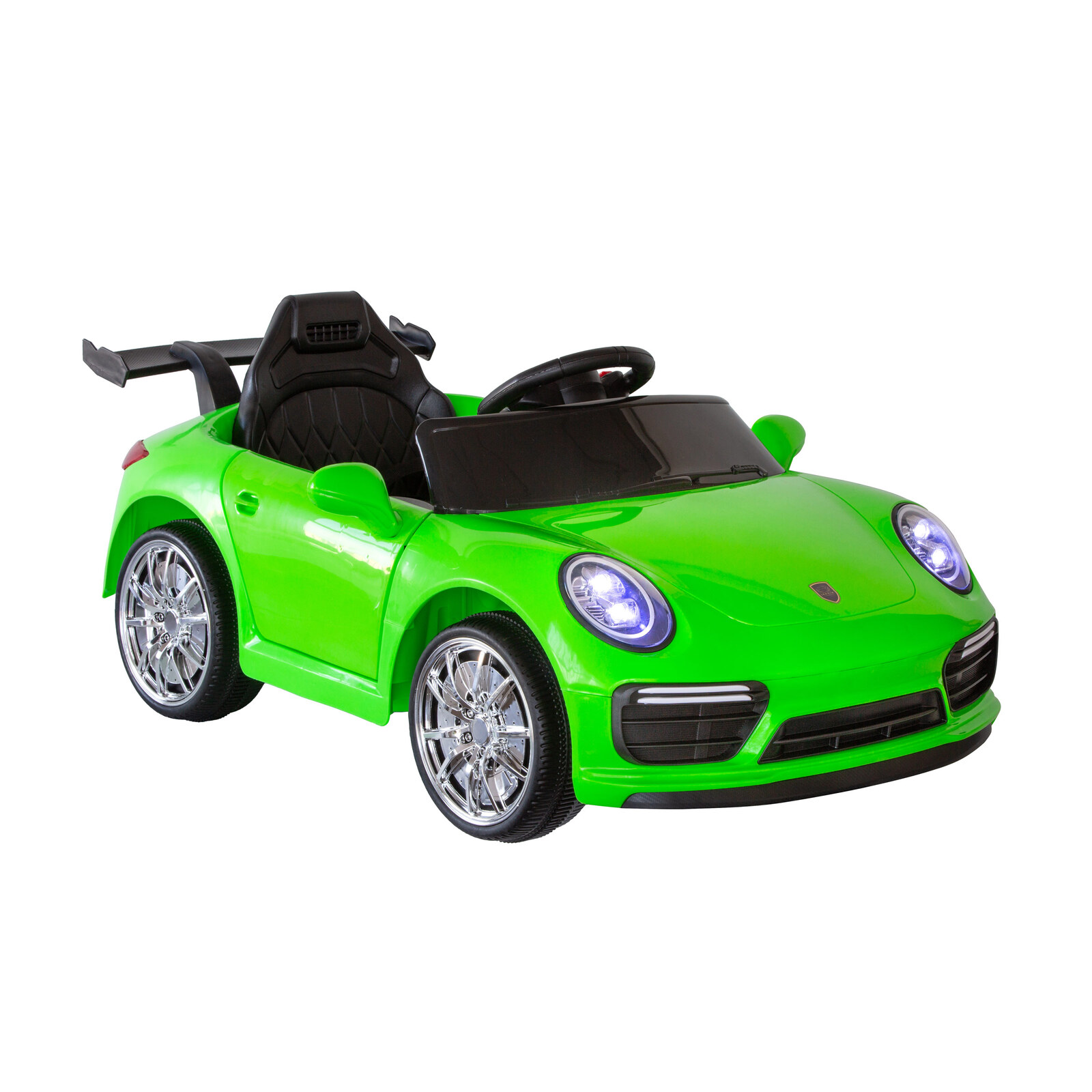 V196-BMT911W-202503271036-00 Porsche-inspired Design Ride-on (Green) Electric Car with Parental Remote Control - Image 1