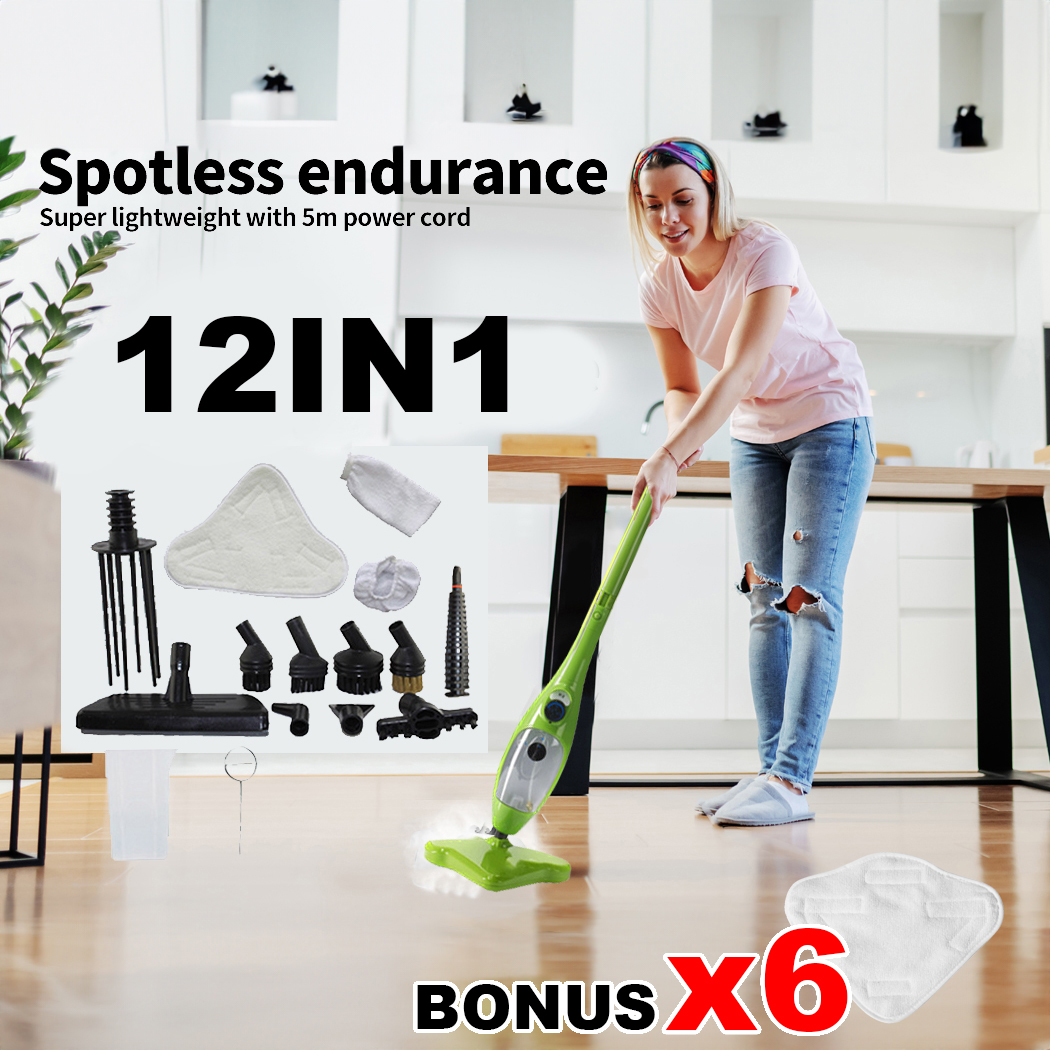 V201-DP240152-150051-00 Steam Mop Handheld Carpet Cleaner High Pressure Steamer Floor Cleaning 1300W - Image 1