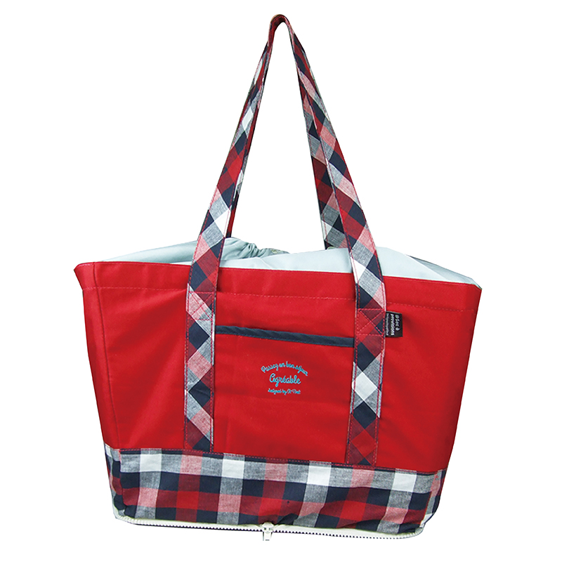 V201-W12583189-191420-00 Large Supermarket Shopping Bag Eco Grocery Shoulder Bag Tote Foldable Reusable - Image 1